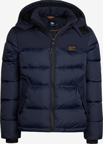 Petrol Industries Tussenjas in Blauw: voorkant