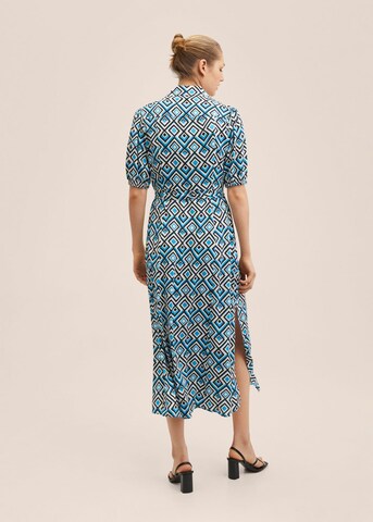 MANGO Shirt Dress 'cubana' in Blue