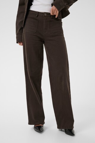 Kaffe Regular Jeans in Bruin: voorkant