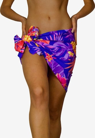 King Kameha Schal 'Pineapple' in Blau: Vorderseite