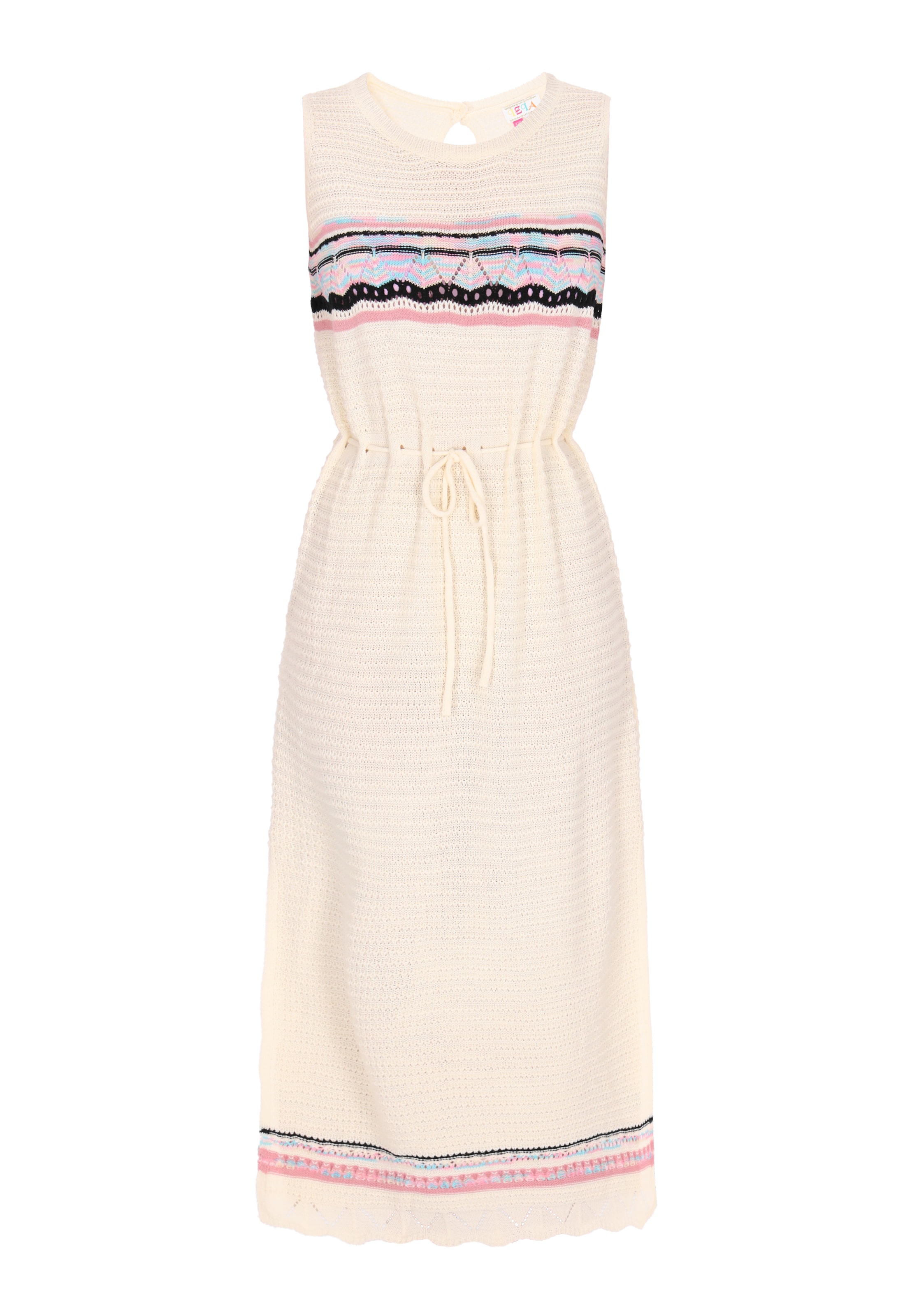 IZIAPletena haljina - bijela boja: prednji dio