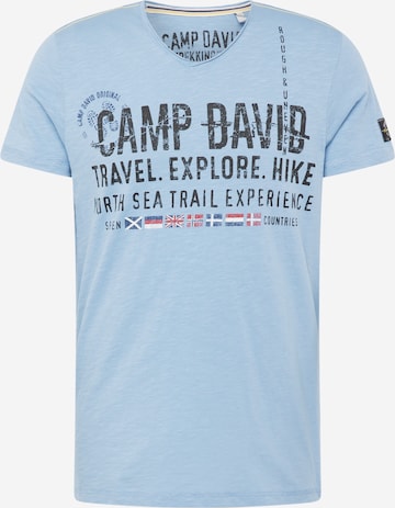 CAMP DAVID Shirt 'North Sea Trail' in Blue: front