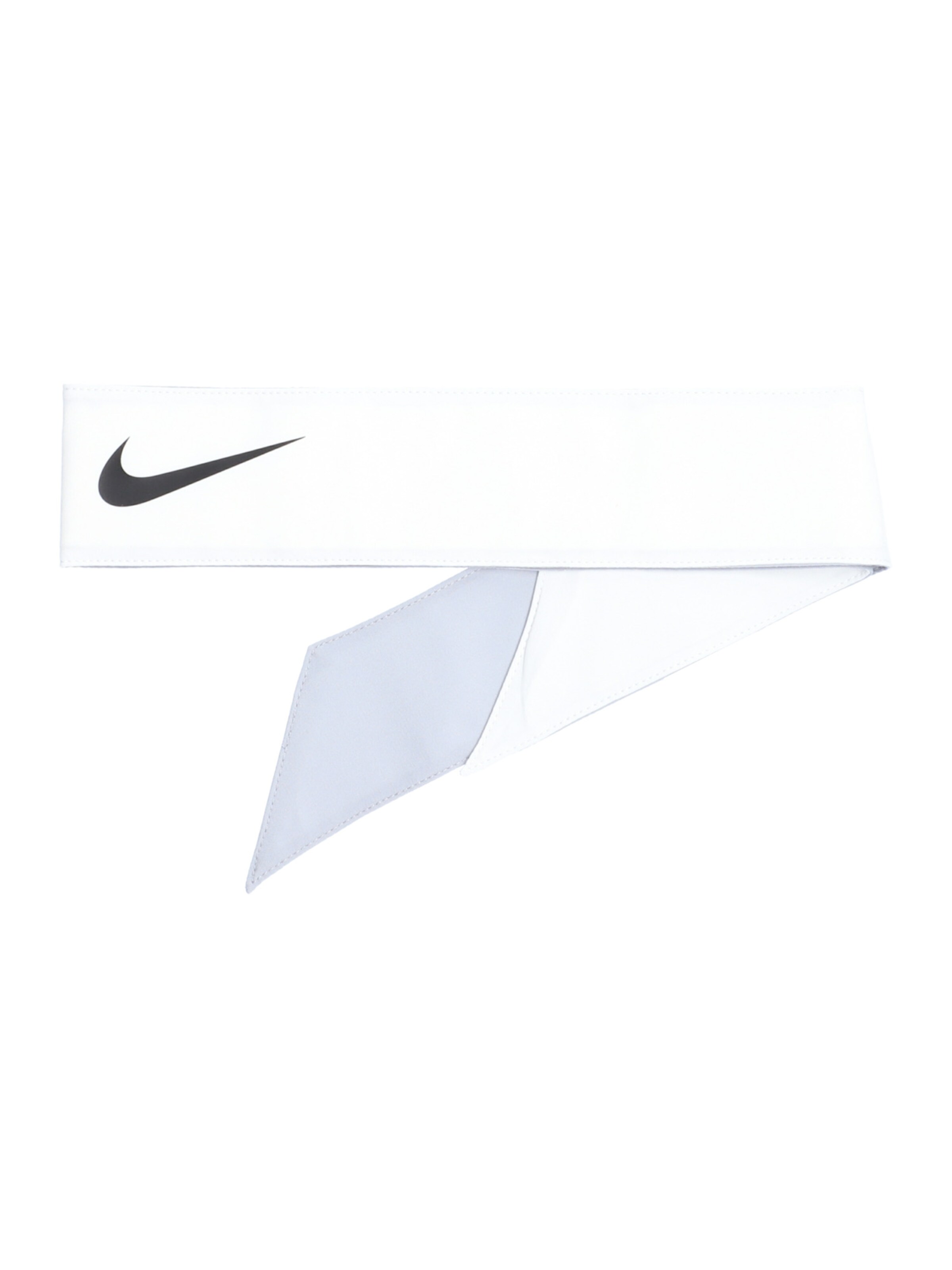 NIKE Athletic Headband in White: front