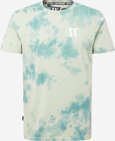 Tricou 11 Degrees pe albastru deschis / verde deschis, Vizualizare produs