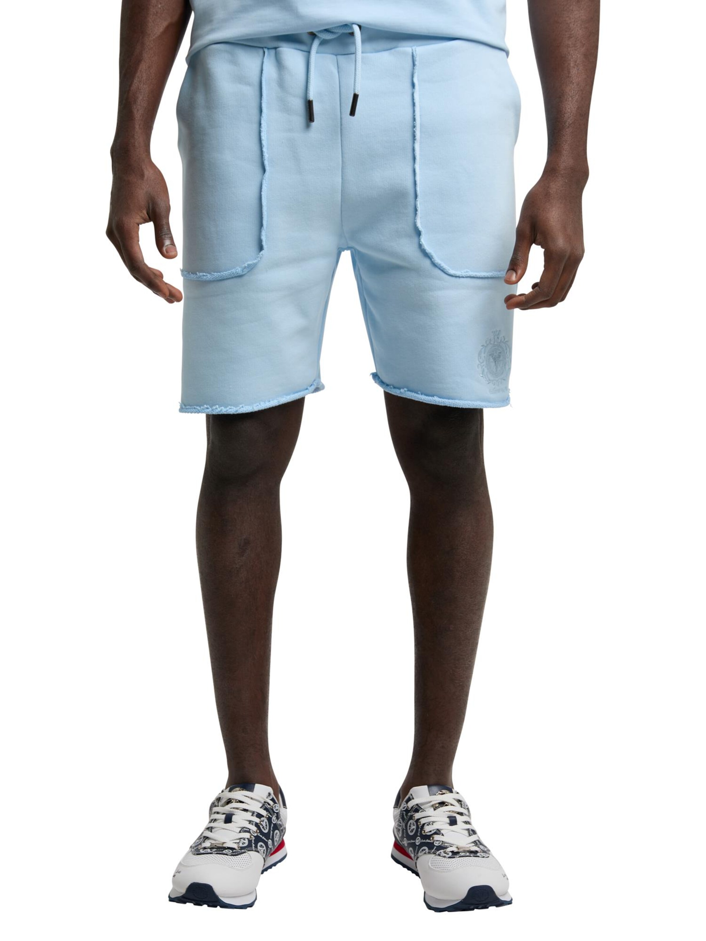 Regular Pantalon 'De Benedetto' Carlo Colucci en bleu : devant