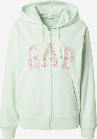 Veste de survêtement 'HERITAGE' GAP en vert : devant