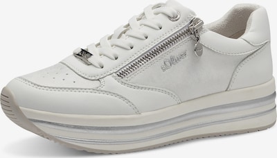 Sneaker low s.Oliver pe argintiu / alb, Vizualizare produs