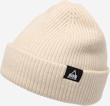 SOS Beanie 'Rogla' in Beige: front