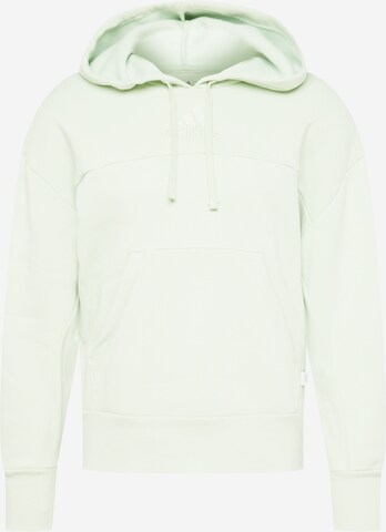 Felpa sportiva 'Studio Lounge Fleece' di ADIDAS SPORTSWEAR in verde: frontale