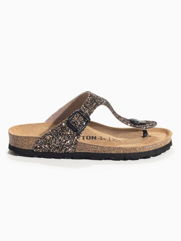 Bayton T-Bar Sandals 'Melia' in Bronze