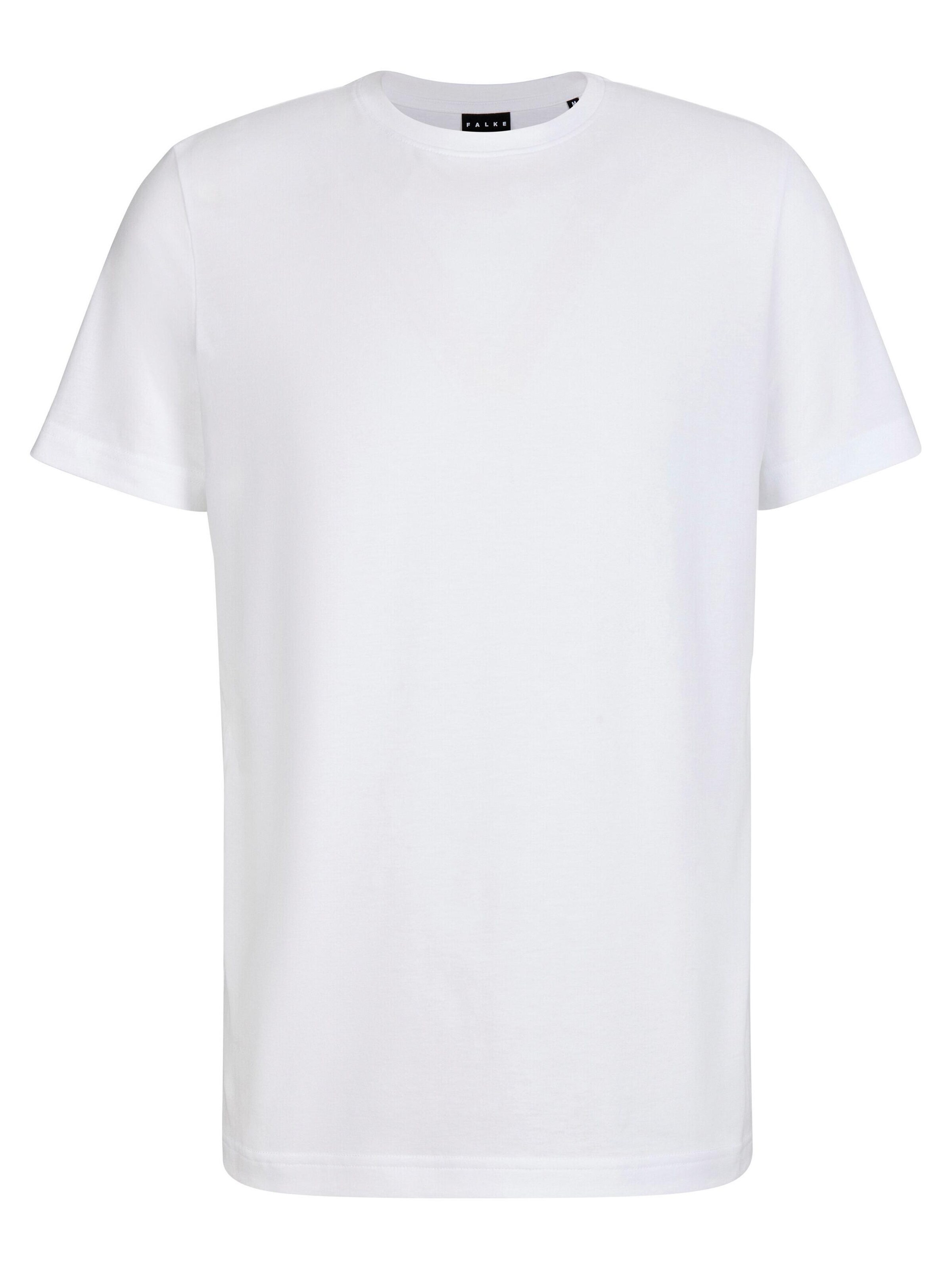 FALKE Shirt 'Essential Cotton'‌‌‌‌‌‌‌‌‌‌ in Weiß