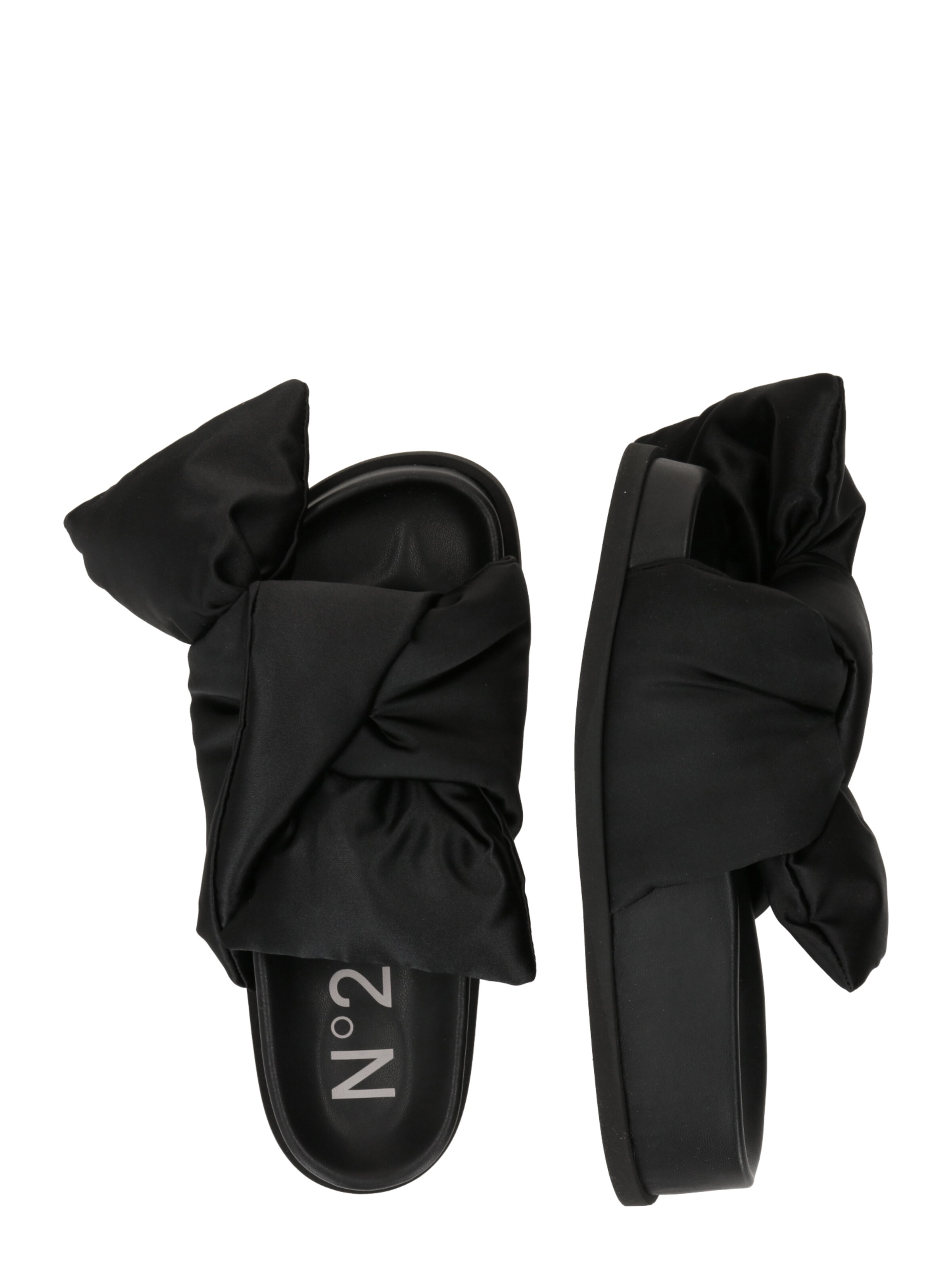 Pantoufle 'Flat' N°21 en noir