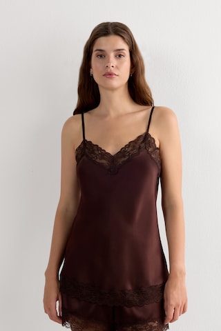 INTIMISSIMI Pajama Shirt in Brown: front