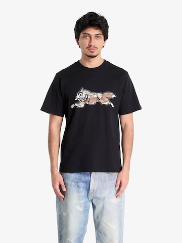 Maglietta 'Chop Chip Camo Running Dog' di ICECREAM in nero: frontale