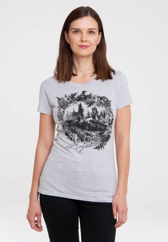 LOGOSHIRT T-Shirt in Grau: Vorderseite