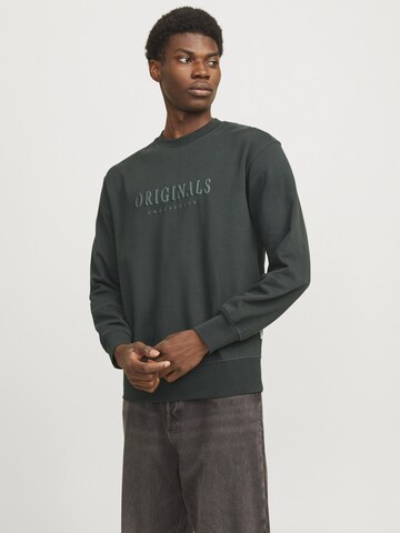 JACK & JONES Sweatshirt in Green: front