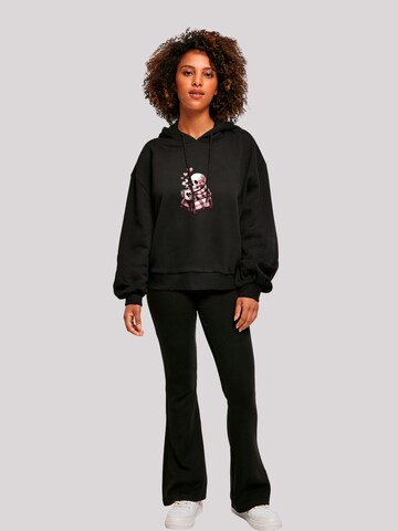 F4NT4STIC Sweatshirt 'Cozy Winter Skelett' in Schwarz