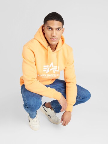 ALPHA INDUSTRIES Majica | oranžna barva