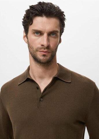 MANGO MAN Poloshirt 'Willys' in Braun