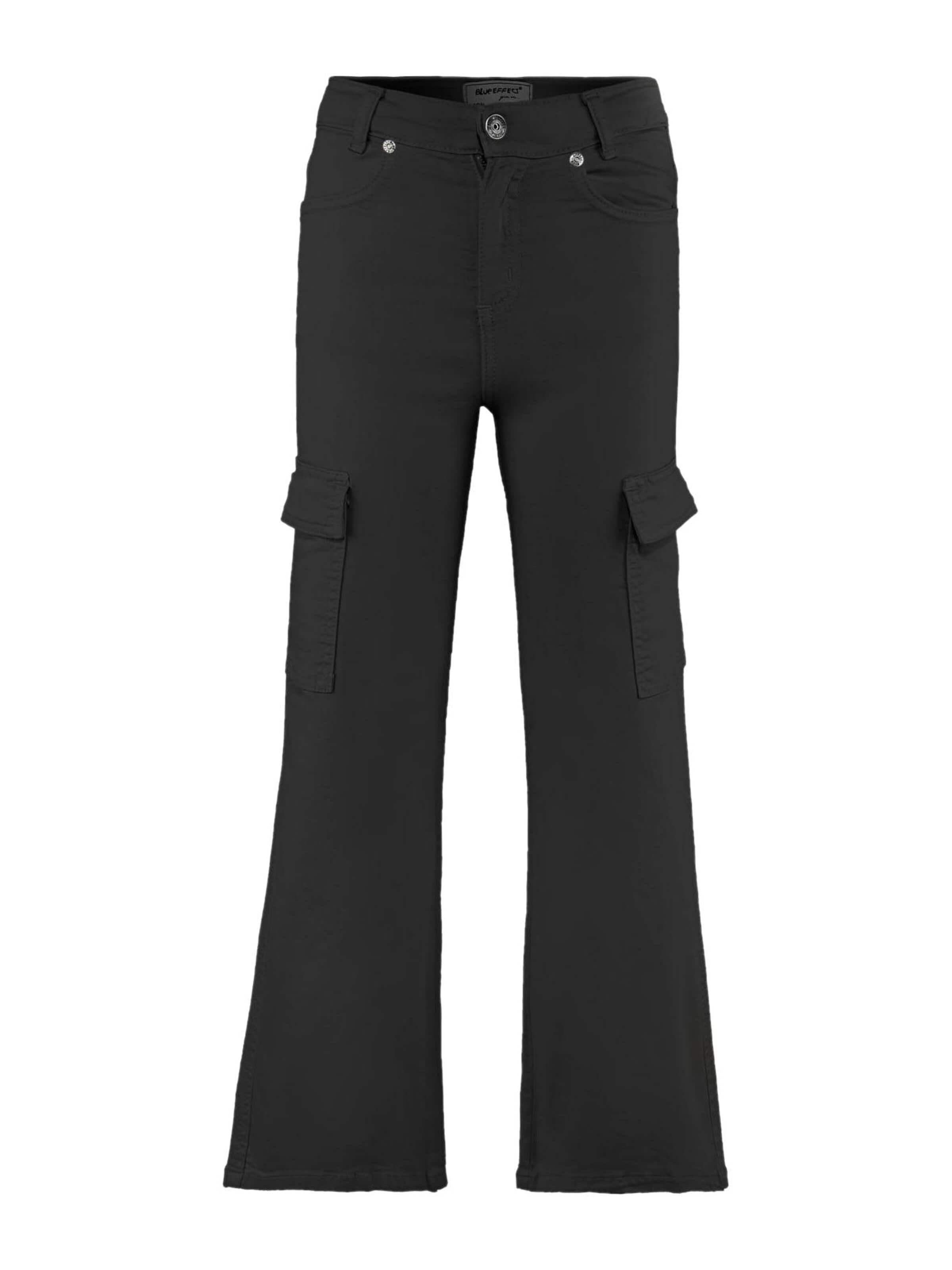 BLUE EFFECT Pants 'Wide Leg Pant slim fit' in Black: front