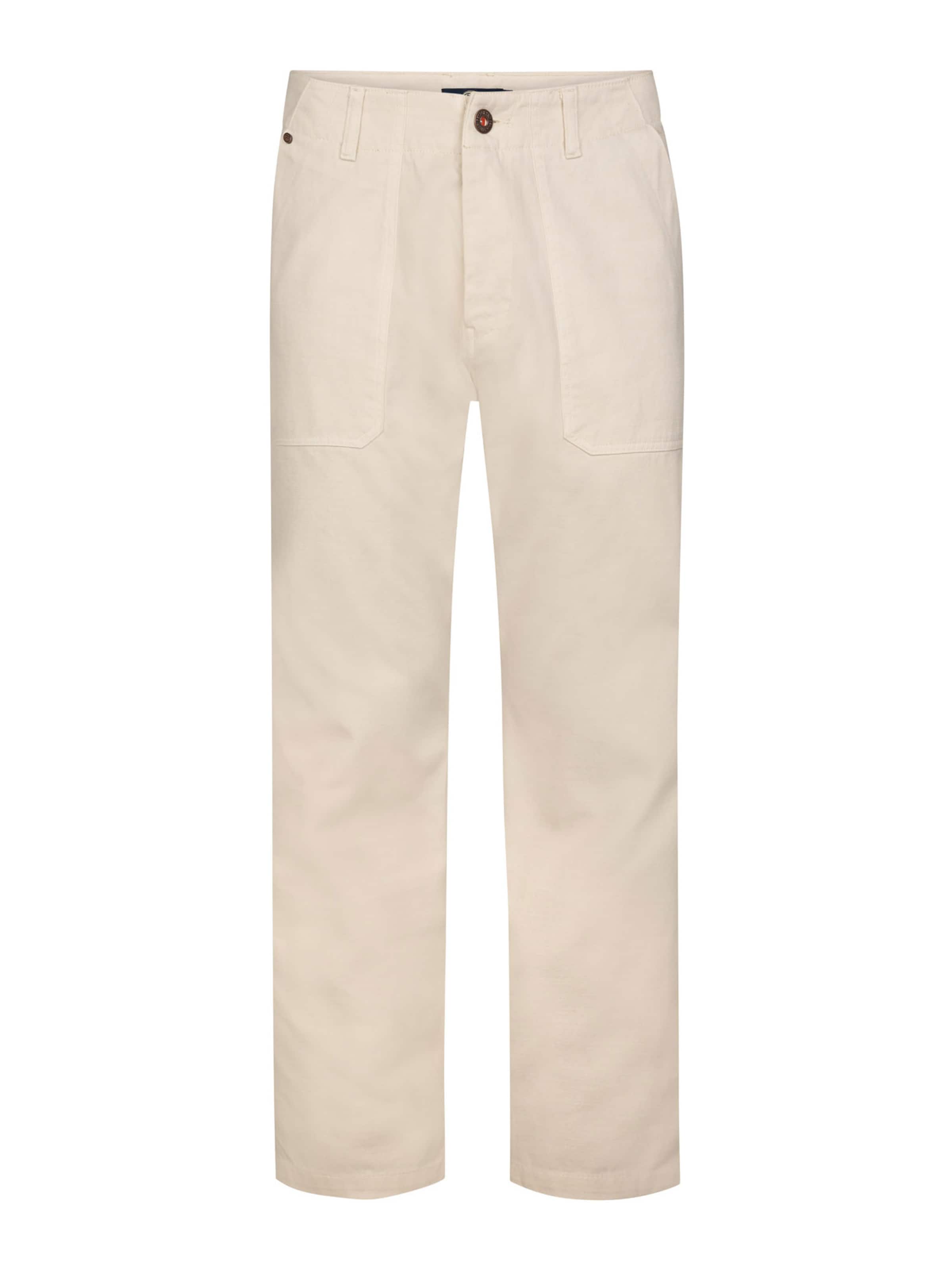 Petrol Industries Regular Chino Pants in White: front