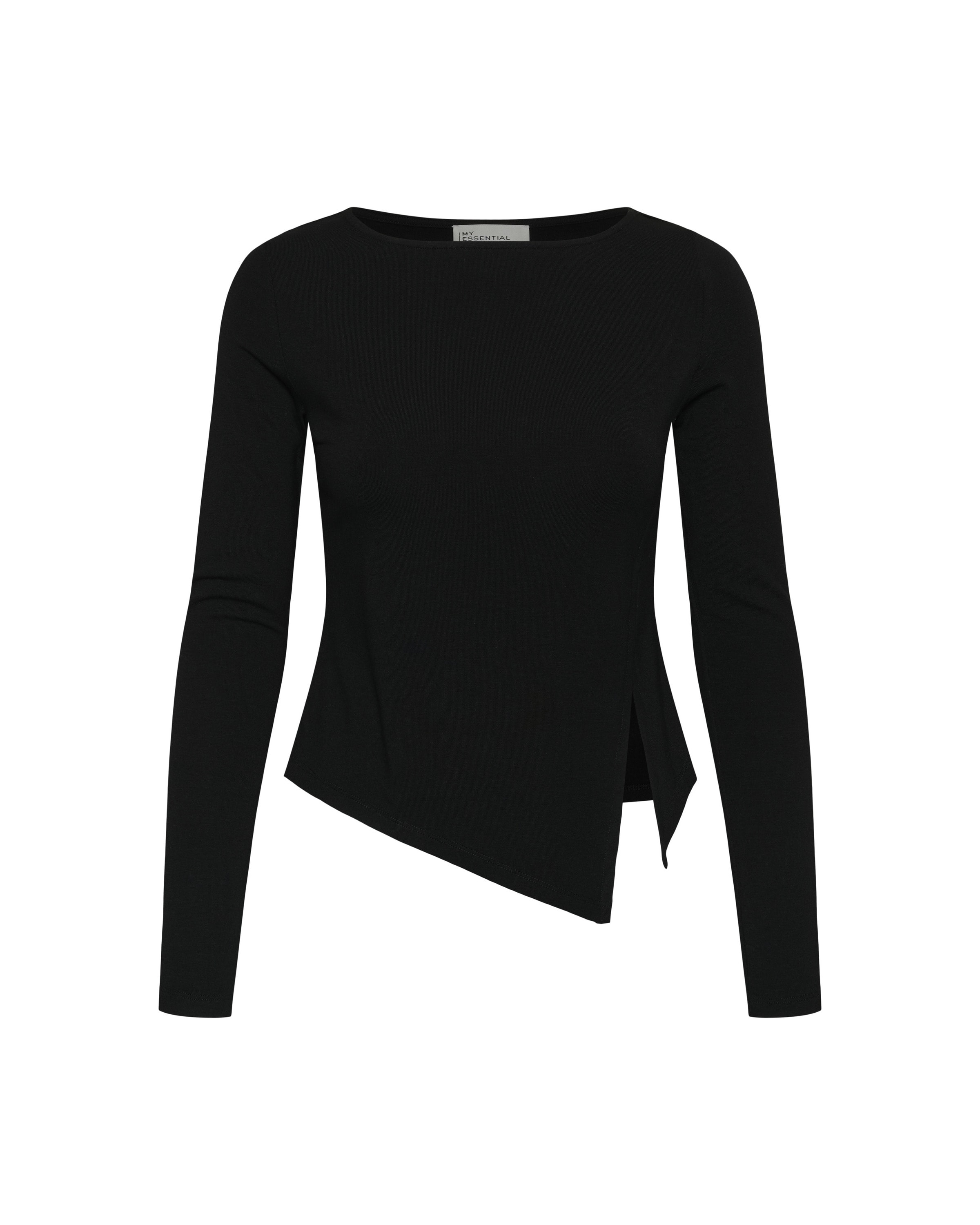 My Essential Wardrobe - Blusa 'Nupti ' en negro: frente