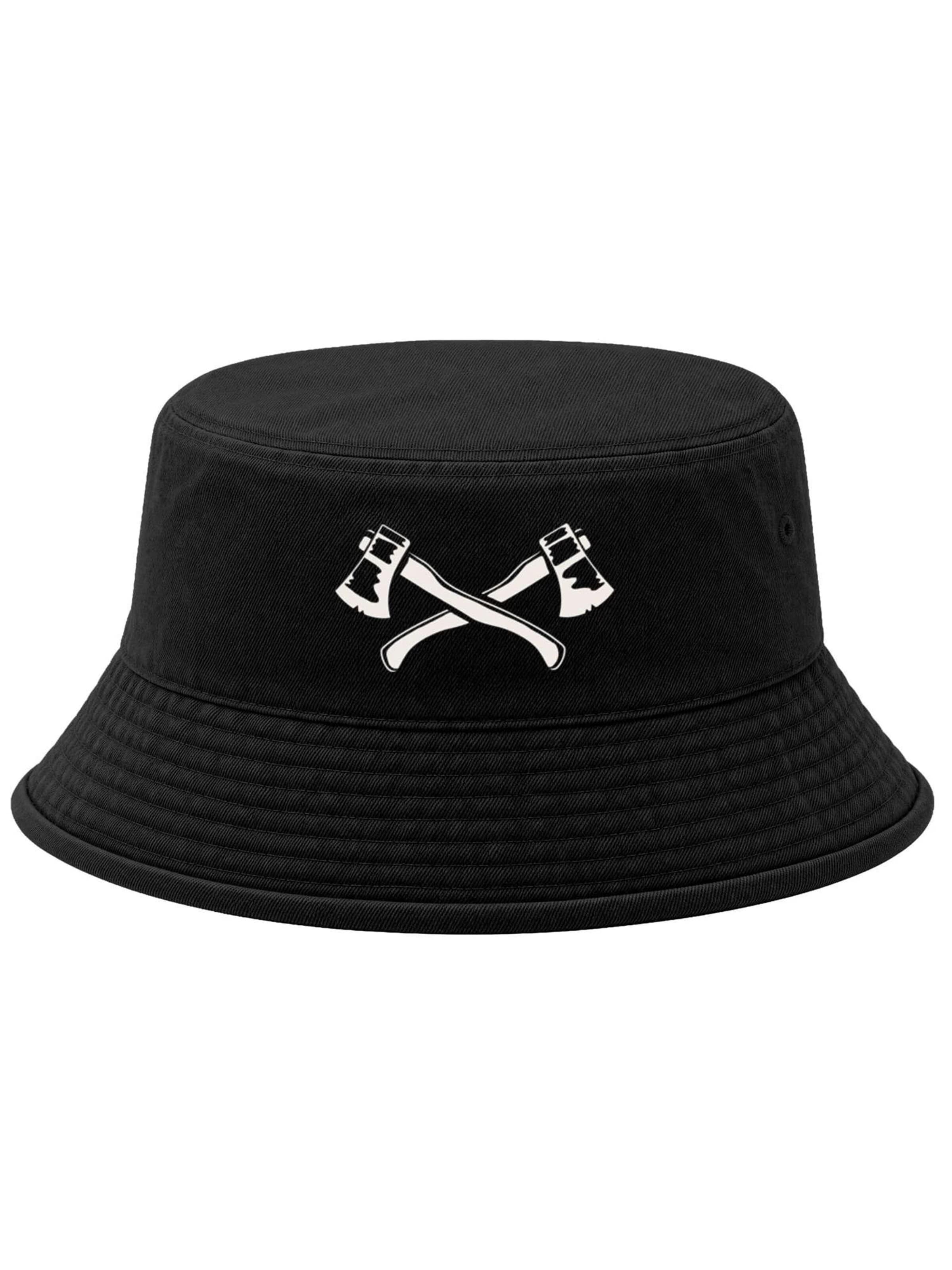 Neverless Hat 'Äxte' in Black: front