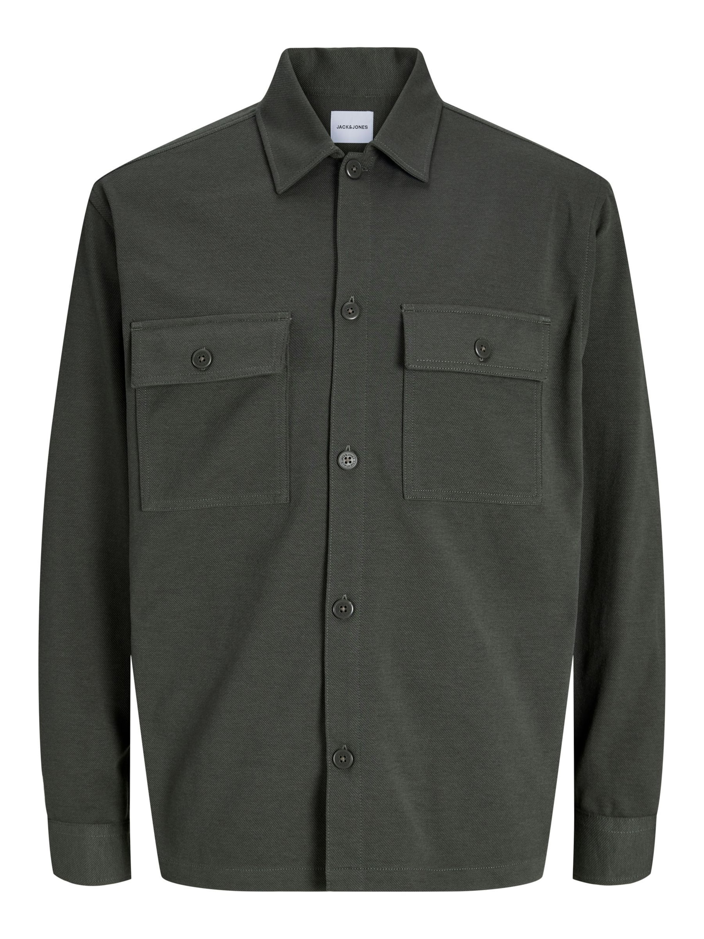 JACK & JONES Comfort fit Between-Season Jacket in Green: front
