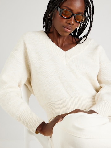 PIECES Sweter 'FINE' w kolorze biały