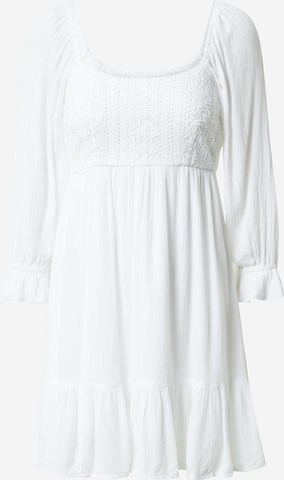 HOLLISTER Φόρεμα 'EMEA' σε λευκό: μπροστά