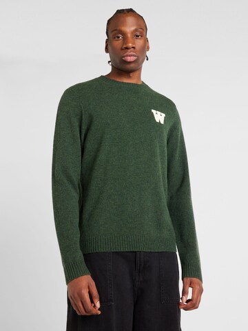 WOOD WOOD - Jersey 'Tay' en verde: frente