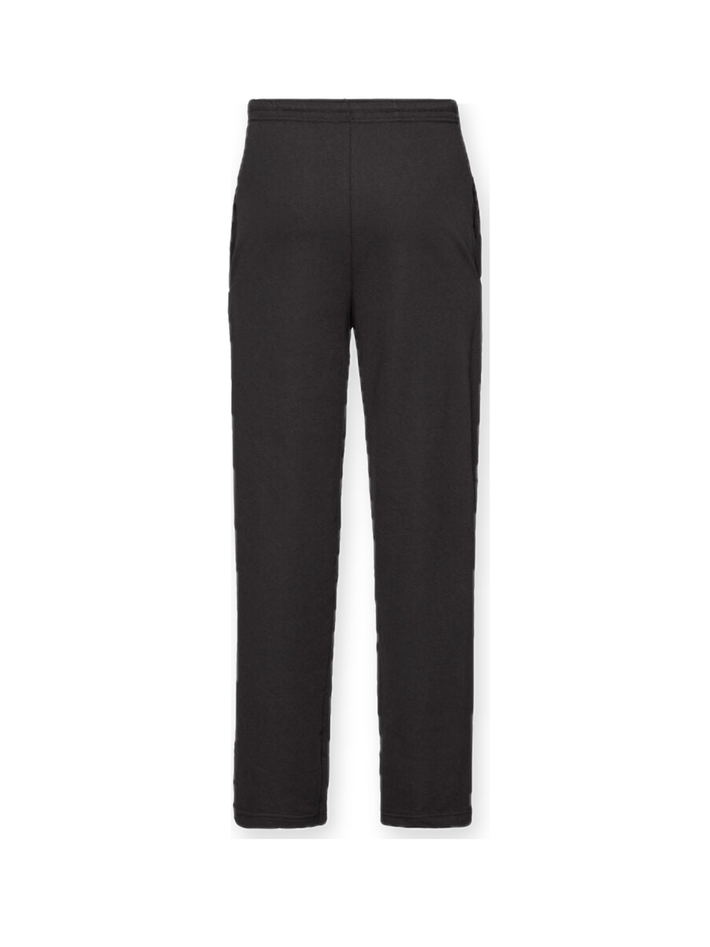 Loosefit Pantaloni 'Lightweight sweatpants without elastic cuffs' di FRUIT OF THE LOOM in nero: frontale