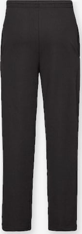 Pantaloni 'Lightweight sweatpants without elastic cuffs' di FRUIT OF THE LOOM in nero: frontale