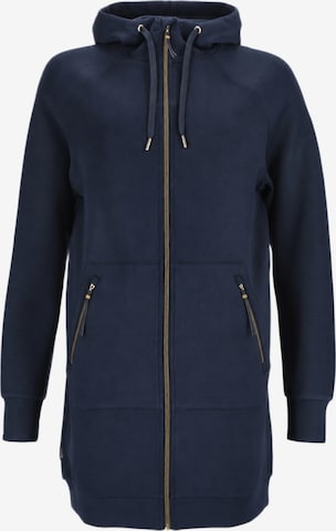 Seaside Sweatjacke 'Lounge' in Blau: Vorderseite