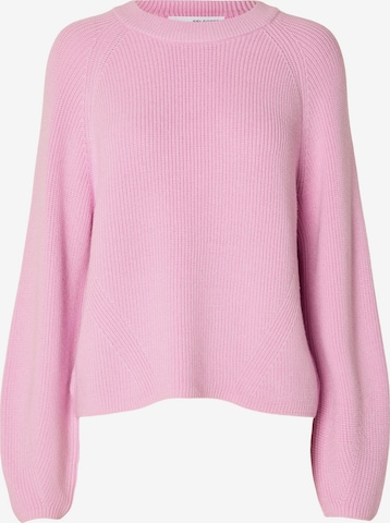 SELECTED FEMME Sweater 'KAMMA' in Purple: front