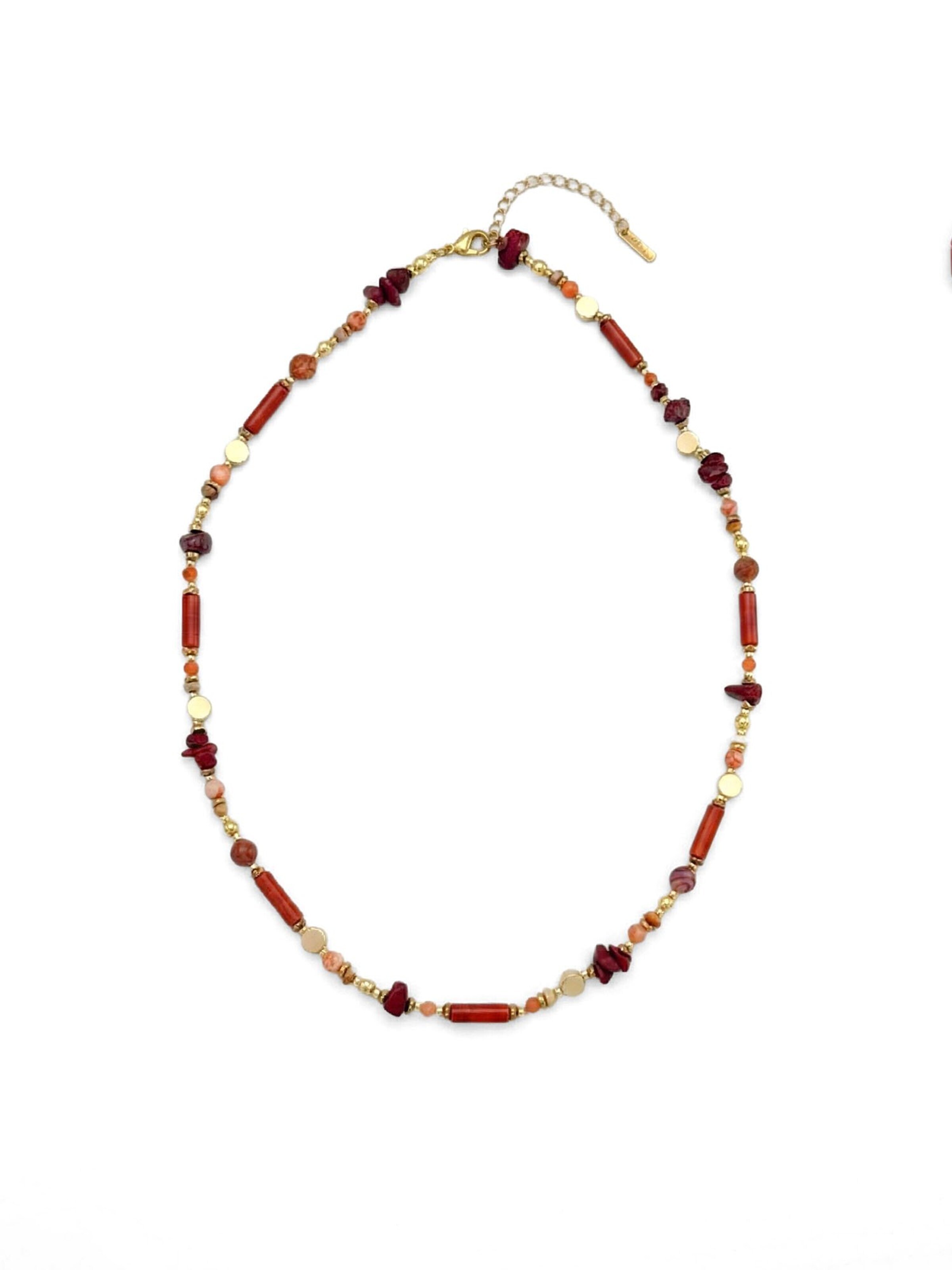 Nemomatheo Necklace 'Fire Dance' in Mixed colors: front
