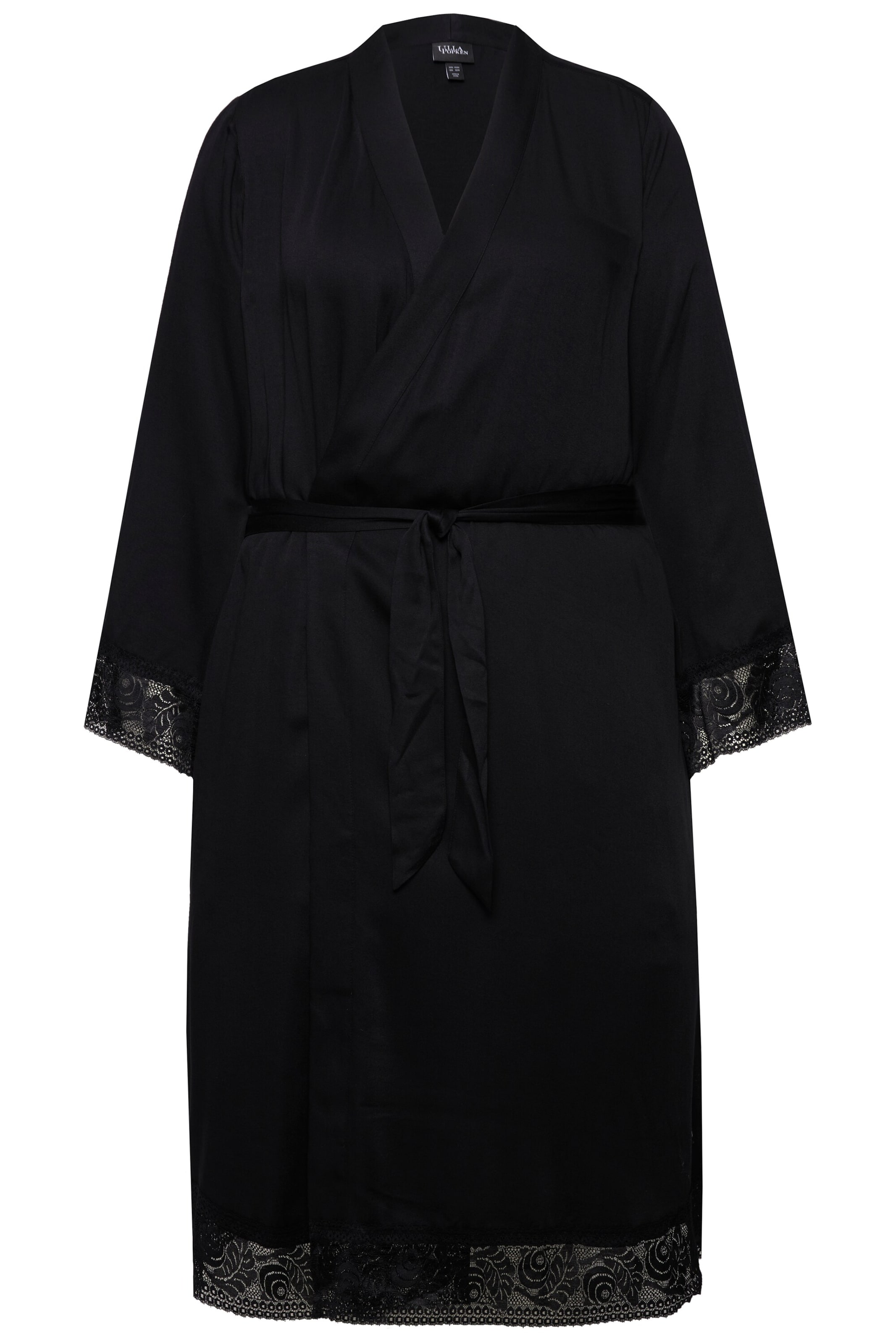 TruYou Ochtendjas in Zwart: voorkant