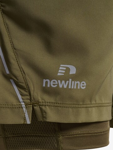 Newline Regular Workout Pants 'FAST' in Green