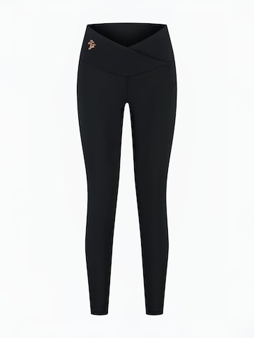 Urban Goddess Yoga & Activewear Slim fit Leggings 'Sati 7/8 Yoga & Pilates' in Black: front