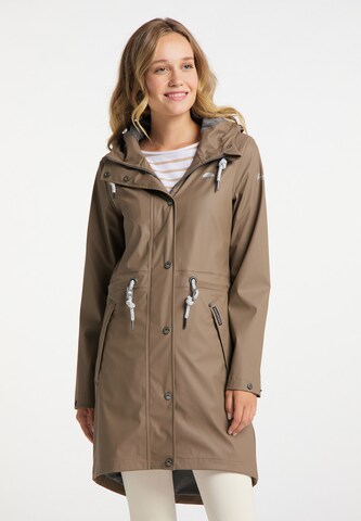 Schmuddelwedda Between-seasons coat in Brown: front