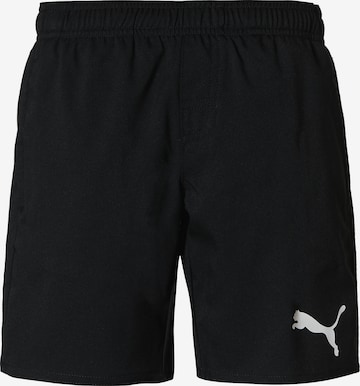 PUMA BODYWEAR Badeshorts in Schwarz: Vorderseite