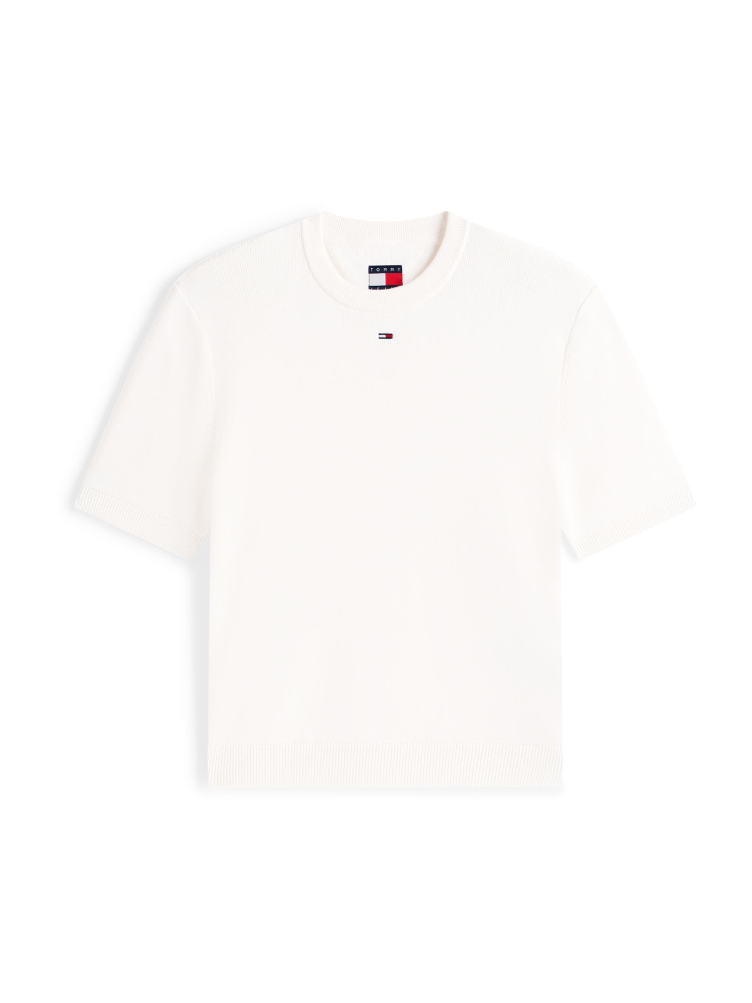 Pull-over 'ESSENTIAL' Tommy Jeans en blanc : devant