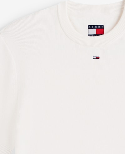 XS dydžio Megztinis 'ESSENTIAL' iš Tommy Jeans, spalva – balta, Prekių apžvalga
