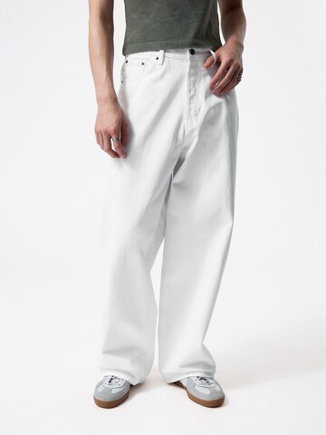 WEEKDAY Baggy Jeans 'Astro' in Weiß: Vorderseite