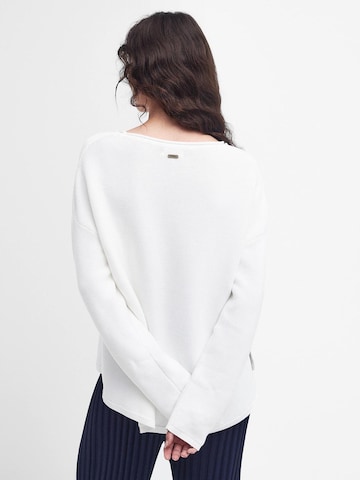 Barbour Sweter w kolorze biały