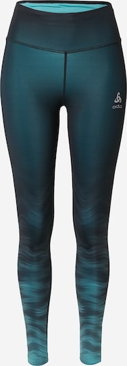ODLO Pantalon de sport en émeraude / jade / noir, Vue avec produit