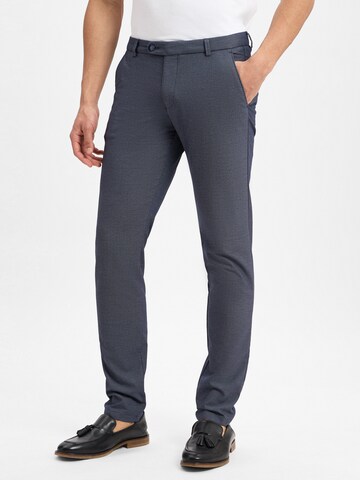 bugatti Slimfit Hose ' ' in Blau: Vorderseite