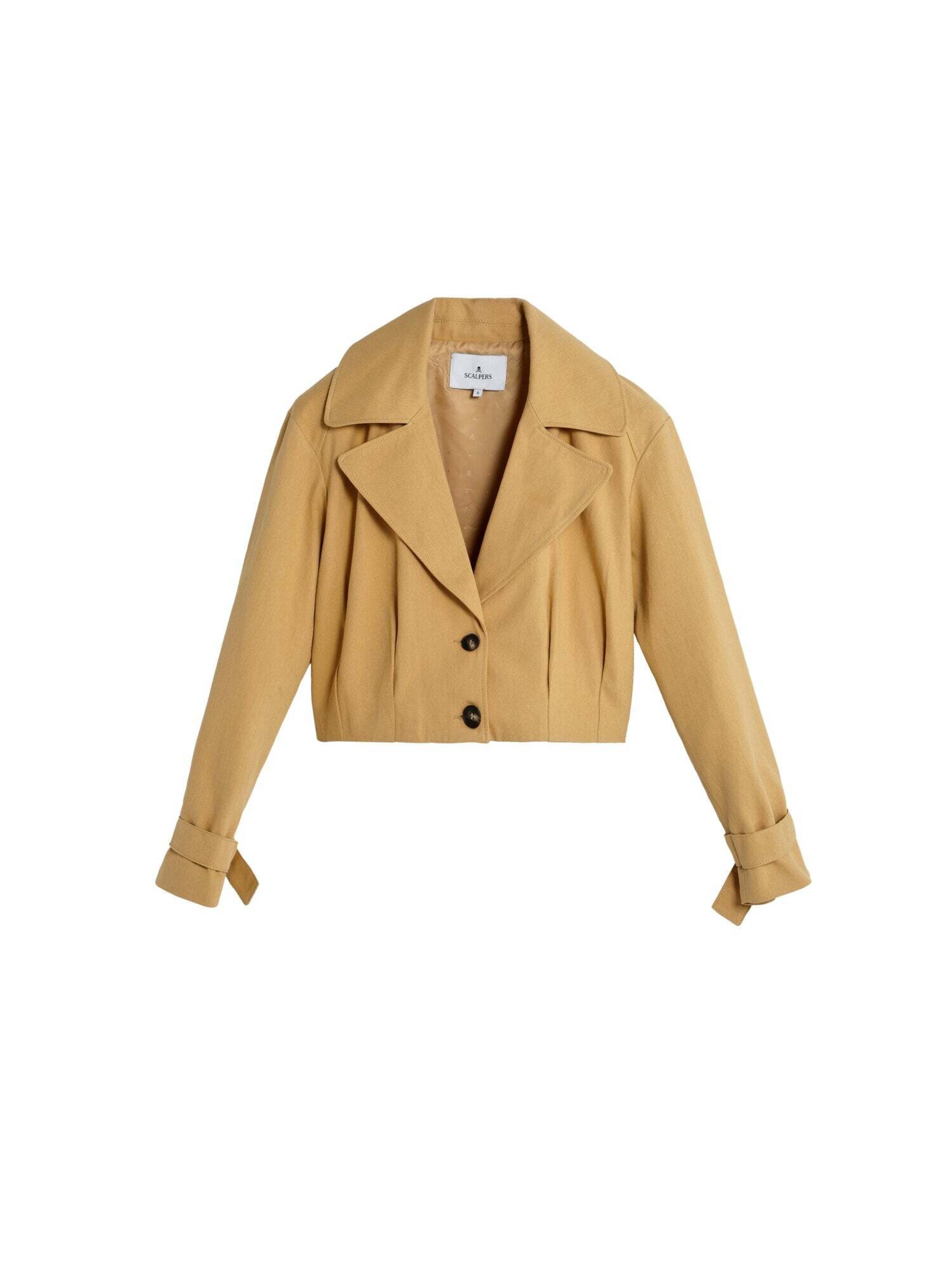 Scalpers Veste mi-saison en moutarde, Vue avec produit