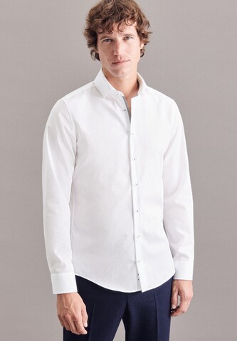 SEIDENSTICKER Slim fit Business Shirt ' Slim ' in White: front