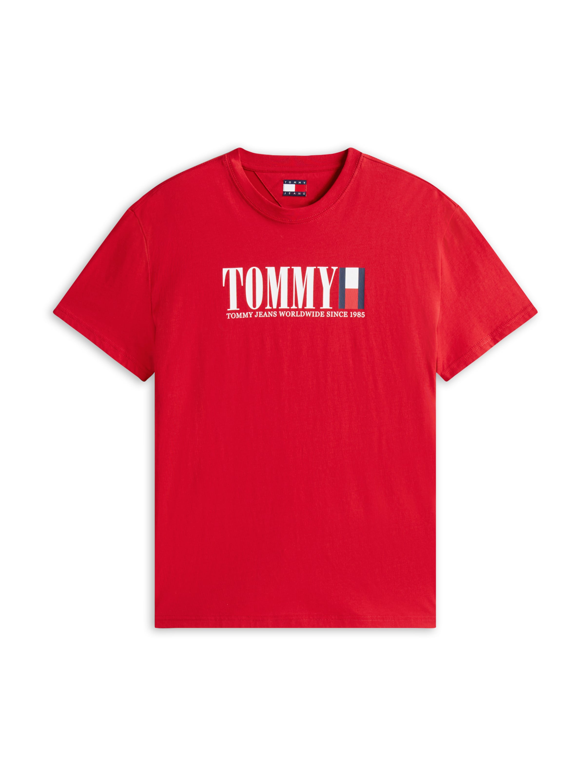 Tommy Jeans - Camisa em vermelho: frente